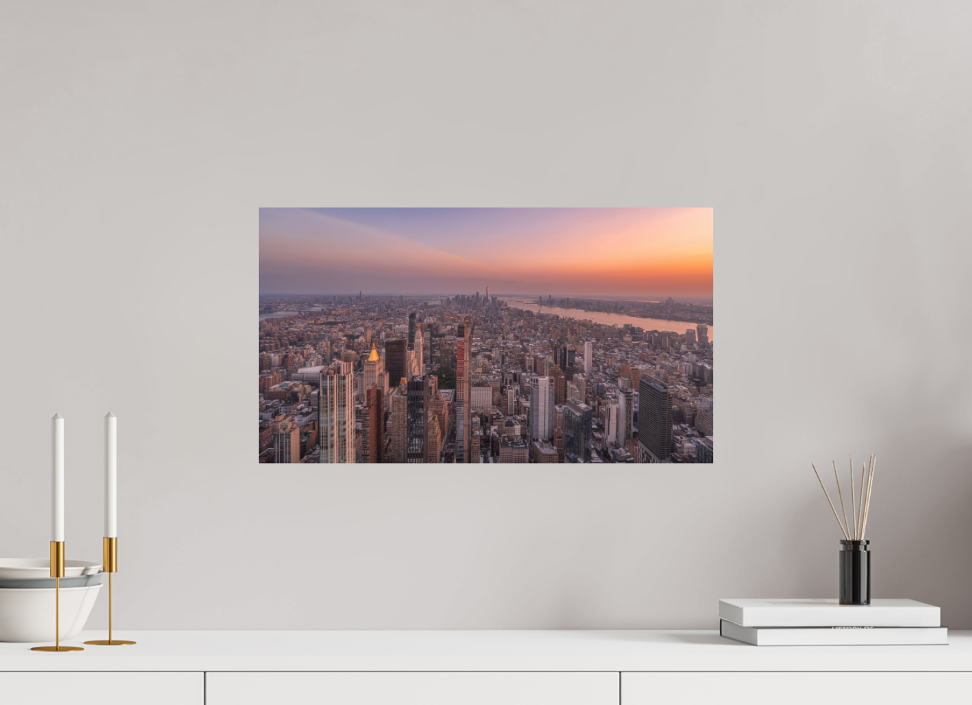 Empire State | Sunset over Manhattan from a High Viewpoint