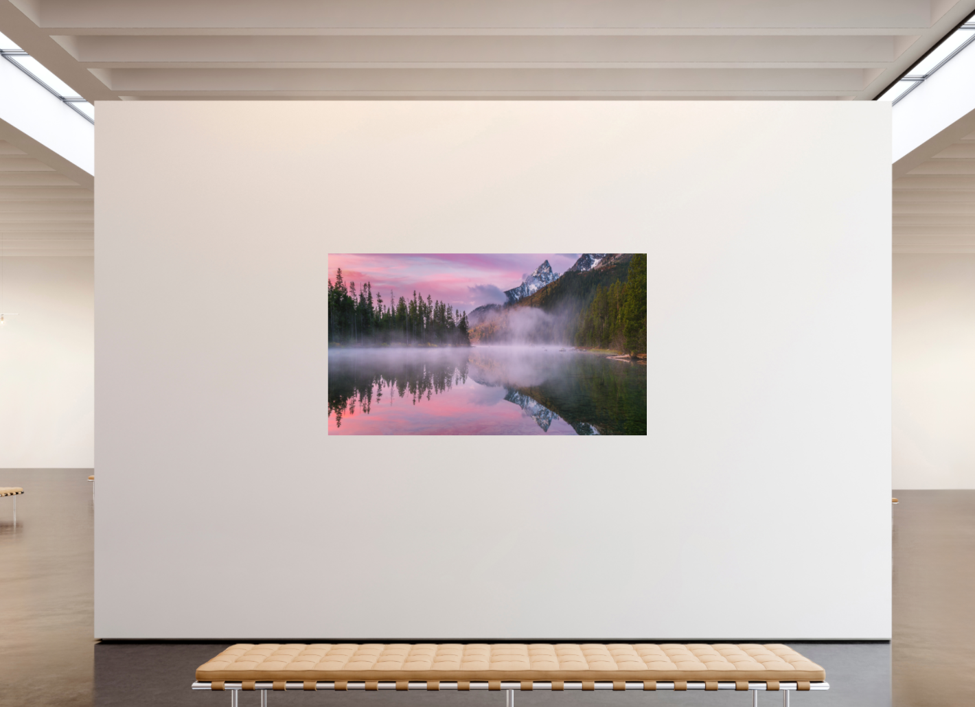 String Lake | Grand Teton Sunrise with Mist and Reflection