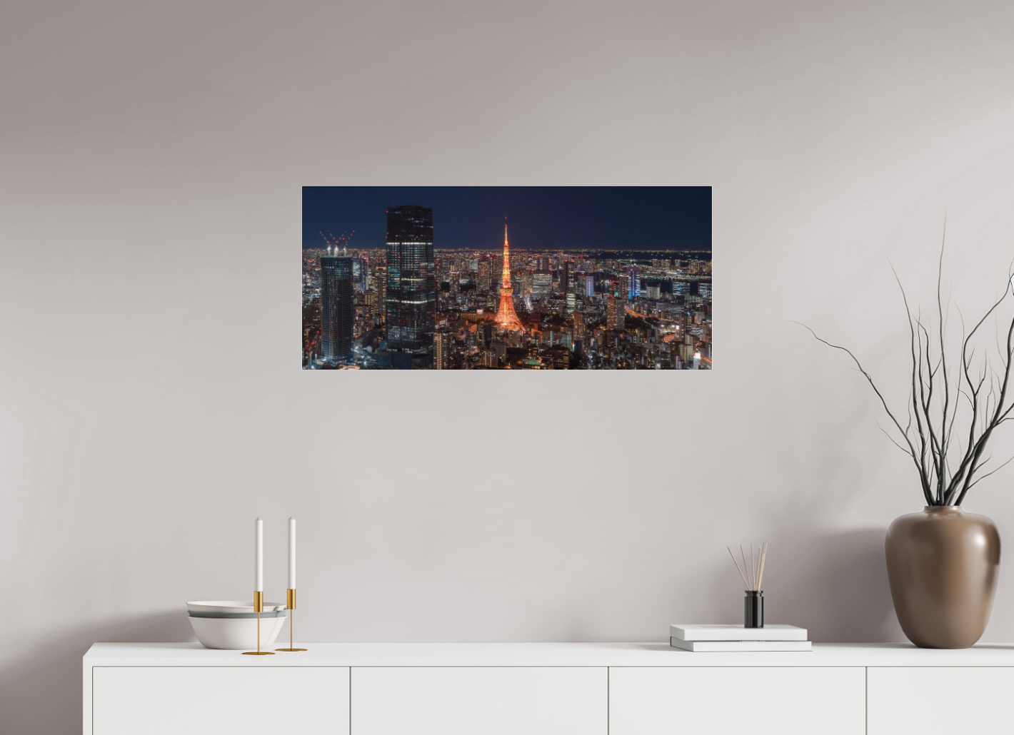 Tokyo at Night with Illuminated Tokyo Tower | Dynamic City Photography
