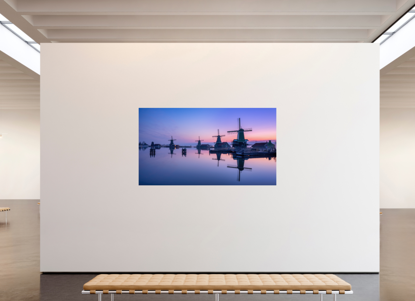 Zaanse Schans | Windmolens bij Zonsopkomst met Reflectie