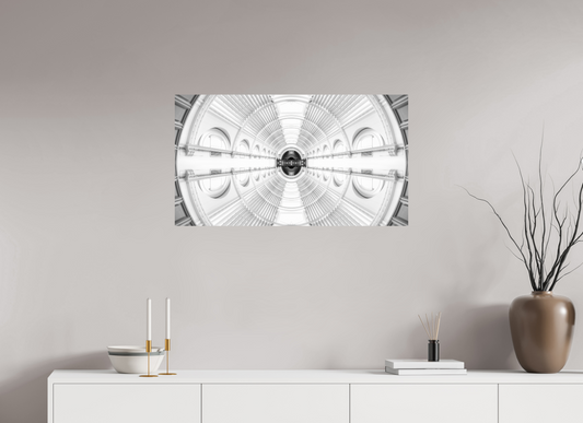 Digital Architecture | Symmetrical Interior in Black and White